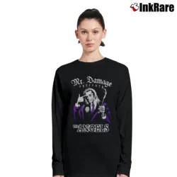 Women’s The Angels Mr Damage Hard Evidence Long-Sleeve Top in black | Sleek, Versatile, All-Season