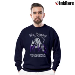 Men’s The Angels Mr Damage Hard Evidence Crewneck Sweatshirt in navy | Cozy Fabric, Clean Style