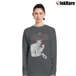 Women’s The Animated Series The Joker Long-Sleeve Top in charcoal | Sleek, Versatile, All-Season