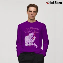 Men’s The Animated Series The Joker Long-Sleeve Shirt in purple | Sleek, Lightweight, Year-Round Wear