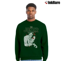 Men’s The Animated Series The Joker Crewneck Sweatshirt in forest green | Cozy Fabric, Clean Style