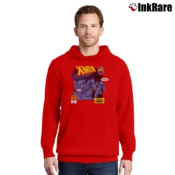 Men’s The Beast Mutant Milestone X - men Marvel Comic Pullover Hoodie in red | Cozy, Durable, Modern Fit