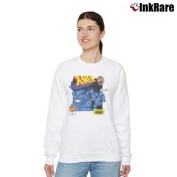 Women’s The Beast Mutant Milestone X - men Marvel Comic Relaxed Sweatshirt in white | Soft, Laid-Back Vibe