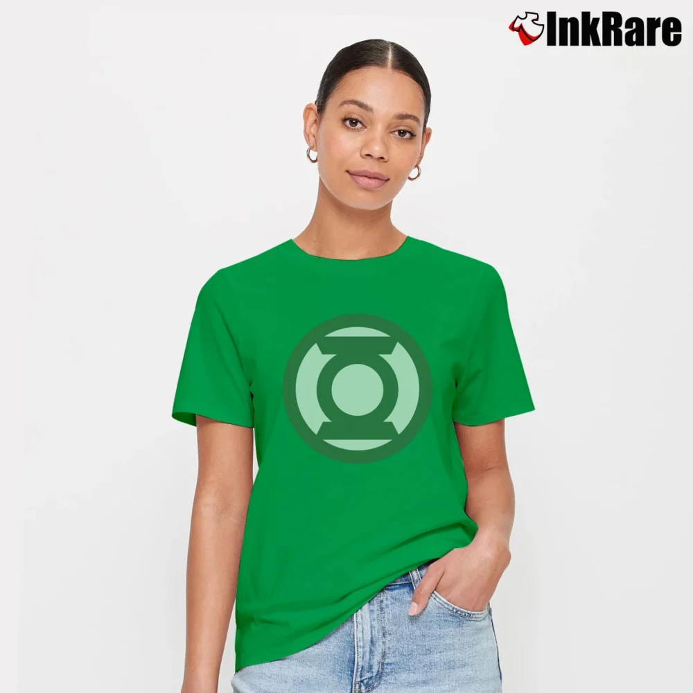 Women’s The Big Bang Theory Sheldon Cooper Green Lantern T-Shirt in irish green | Soft, Flattering Fit