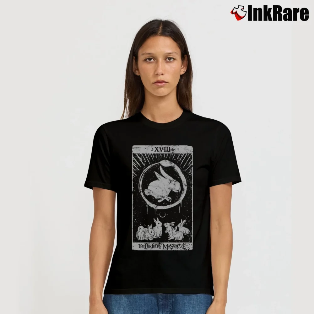 Women’s The Birthday Massacre Tarot Black Signature T-Shirt in black | Soft, Flattering Fit