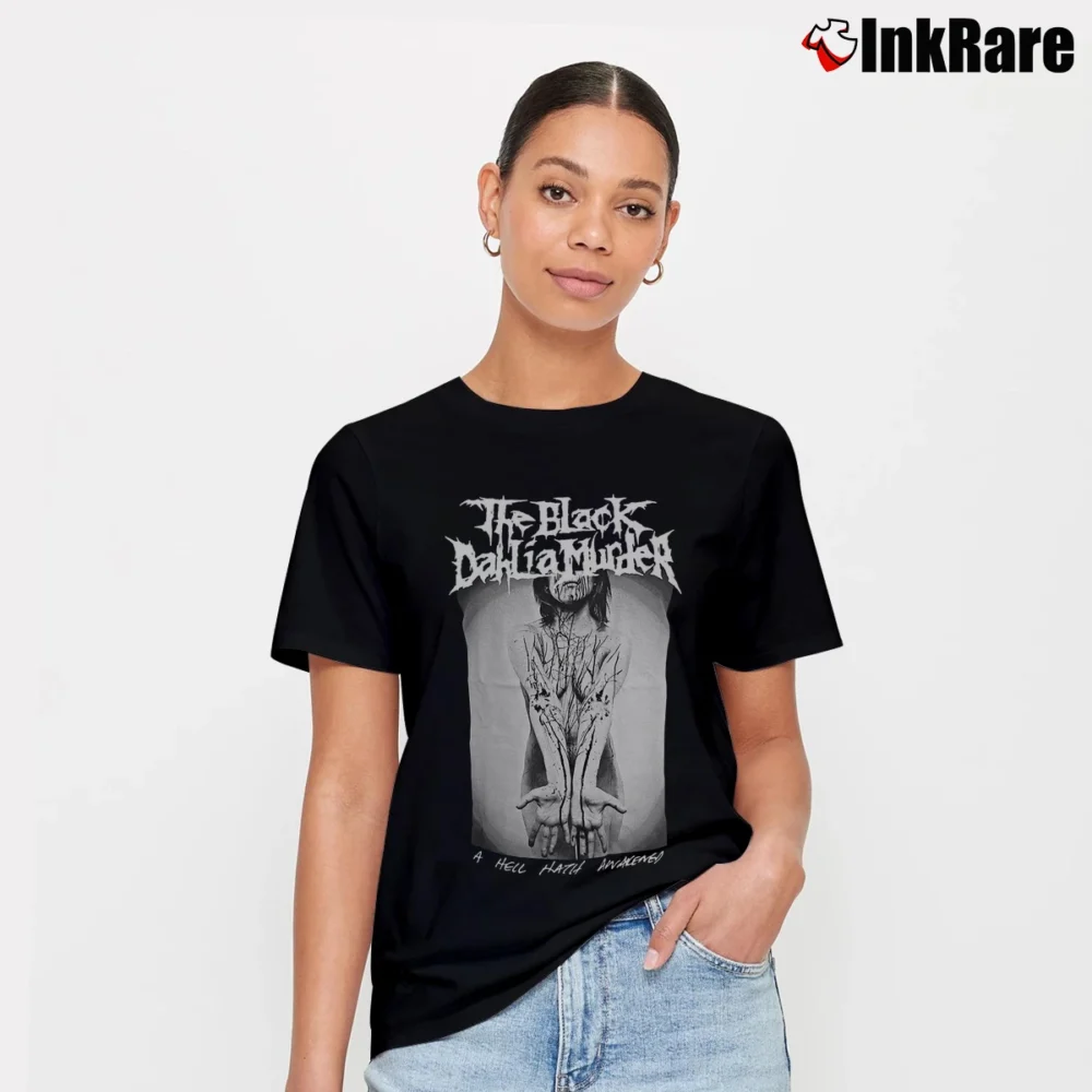 Women’s The Black Dahlia Murder Hell Awakened Signature T-Shirt in black | Soft, Flattering Fit