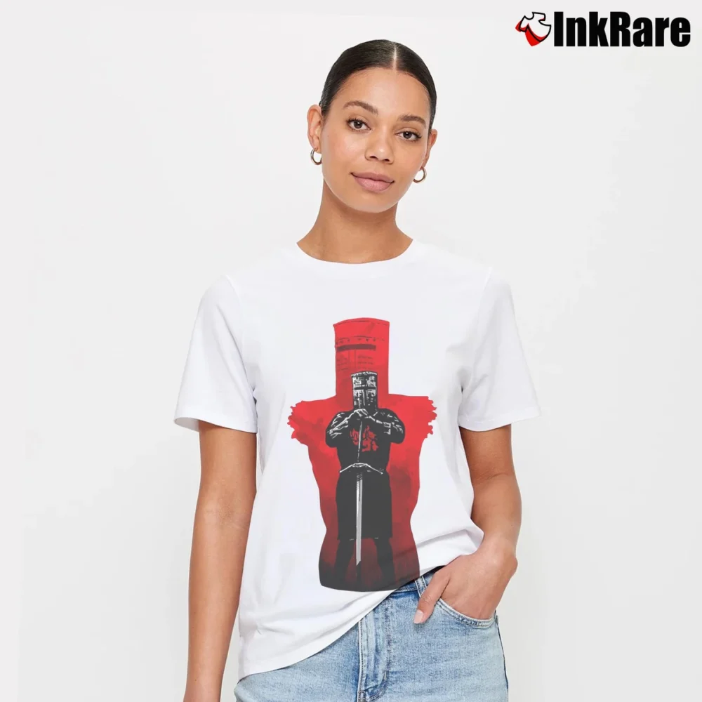 Women’s The Black Knight Monty Python Signature T-Shirt in white | Soft, Flattering Fit