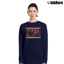 Women’s The Breakfast Club Caricature Long-Sleeve Top in navy | Sleek, Versatile, All-Season