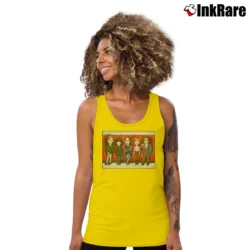 Women’s The Breakfast Club Caricature Tank Top in yellow | Lightweight, Movement-Friendly