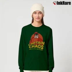 Women’s The Cannonball Run Captain Chaos Movie Long-Sleeve Top in forest green | Sleek, Versatile, All-Season