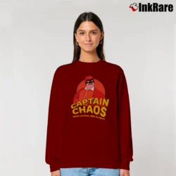 Women’s The Cannonball Run Captain Chaos Movie Relaxed Sweatshirt in maroon | Soft, Laid-Back Vibe