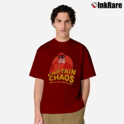 Men’s The Cannonball Run Captain Chaos Movie Classic T-Shirt in maroon | Soft, Breathable Everyday Wear