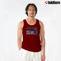 Men’s The Cat Bar Harbor Yarmouth Destination Tank Top in maroon | Breathable, Active-Friendly Design