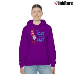 Women’s The Cat In The Hat Classic Kids Book Character Graphic Cozy Hoodie in purple | Warm, Structured, Stylish