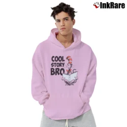 Men’s The Cat In The Hat Cool Story Bro Pullover Hoodie in light pink | Cozy, Durable, Modern Fit
