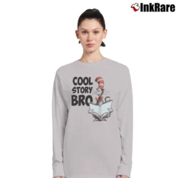 Women’s The Cat In The Hat Cool Story Bro Long-Sleeve Top in sport grey | Sleek, Versatile, All-Season
