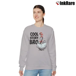 Women’s The Cat In The Hat Cool Story Bro Relaxed Sweatshirt in sport grey | Soft, Laid-Back Vibe