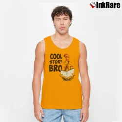 Men’s The Cat In The Hat Cool Story Bro Tank Top in orange | Breathable, Active-Friendly Design