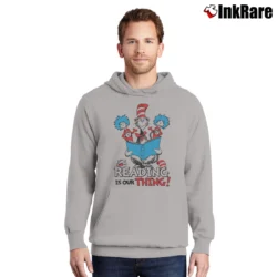 Men’s The Cat In The Hat Reading Is Our Thing Pullover Hoodie in sport grey | Cozy, Durable, Modern Fit