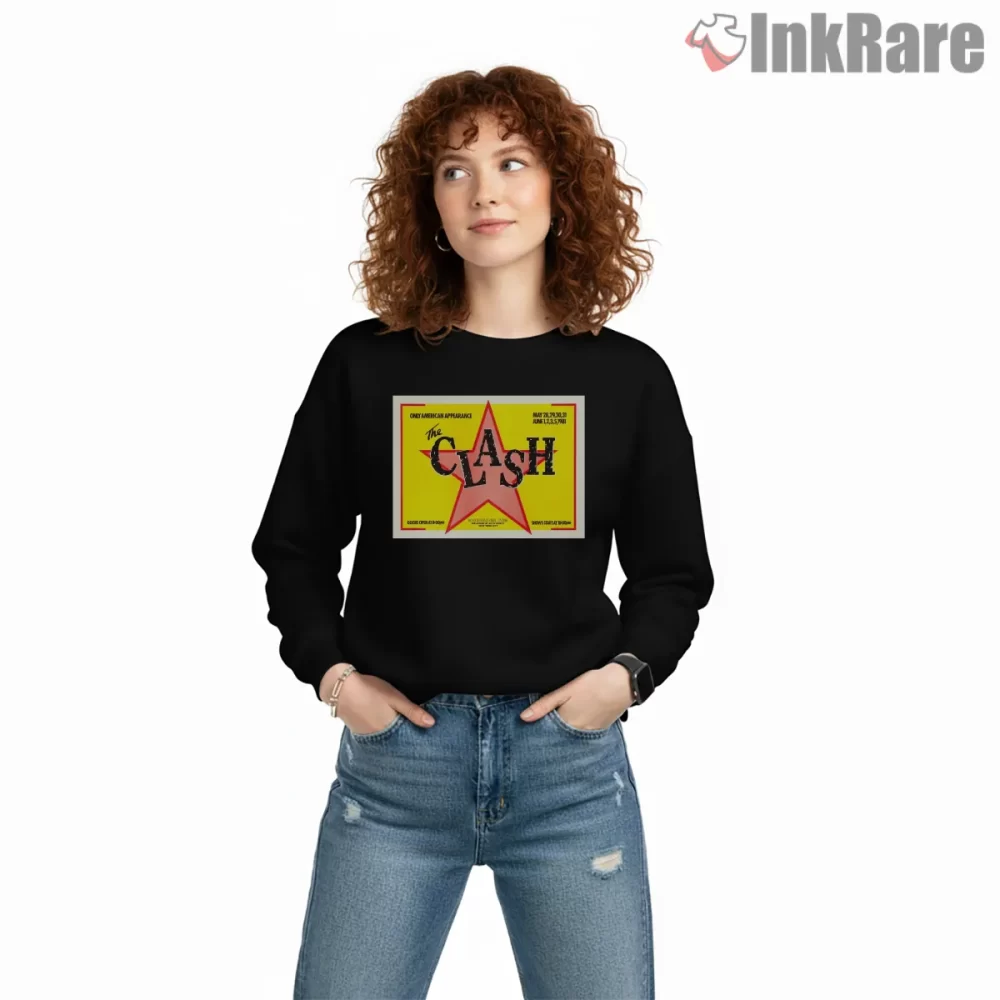 The Clash Bond International Casino Show Poster Shirt on graphic shirt for women graphic tee