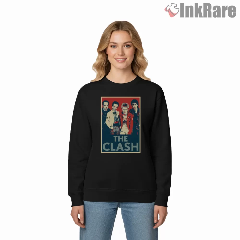 The Clash Classic Band Portrait Graphic Shirt on graphic shirt for women graphic tee