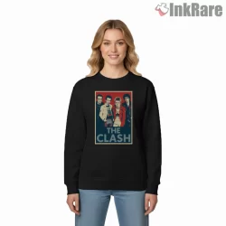 The Clash Classic Band Portrait Graphic Shirt on graphic shirt for women graphic tee