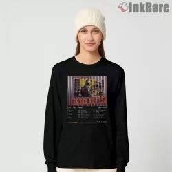 The Clash Cut The Crap 1985 Archive Shirt on black long sleeve shirt for women graphic tee