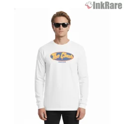 The Clash I Fought The Law Logo Shirt on white long sleeve shirt for men graphic tee