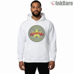 The Clash Know Your Rights Star Emblem Shirt on white hoodie for men graphic tee