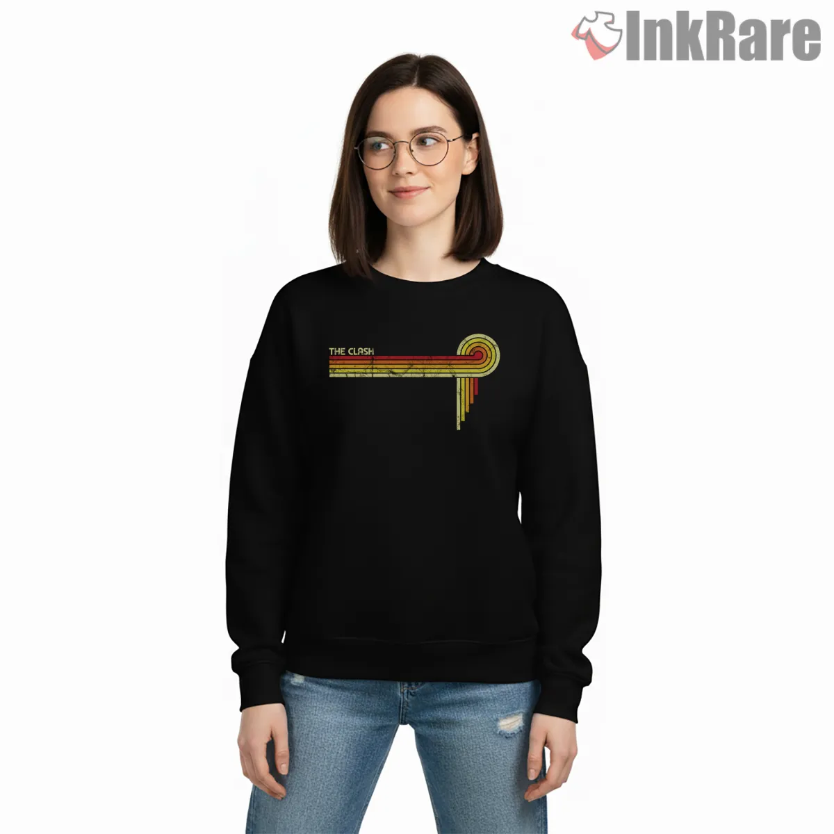 The Clash Minimal Retro Corner Stripes Shirt The Clash Minimal Retro Corner Stripes Shirt on graphic shirt for women graphic tee