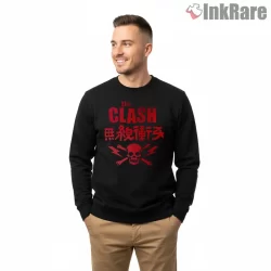 The Clash Red Skull Japanese Punk Symbol Shirt on graphic shirt for men graphic tee