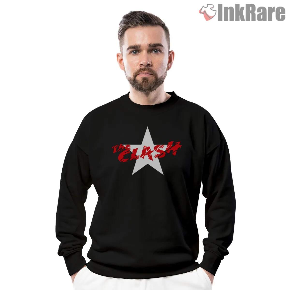 The Clash Star Logo Minimal Punk Shirt on graphic shirt for men graphic tee