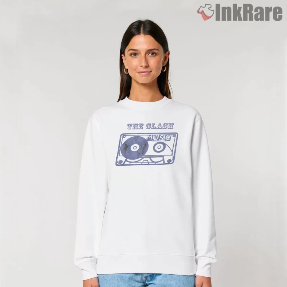 The Clash Vintage Cassette Music Illustration Shirt on graphic shirt for women graphic tee