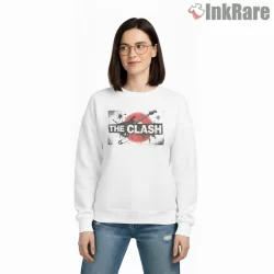 The Clash Vintage Guitar Smash Graphic Shirt on graphic shirt for women graphic tee