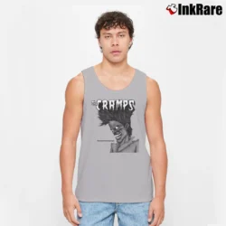 Men’s The Cramps Bad Music For Bad People Tank Top in sport grey | Breathable, Active-Friendly Design