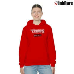 Women’s the cramps stay sick punk rock horror Cozy Hoodie in red | Warm, Structured, Stylish