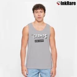 Men’s the cramps stay sick punk rock horror Tank Top in sport grey | Breathable, Active-Friendly Design