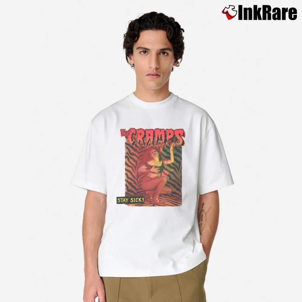 Men’s The Cramps Stay Sick Punk Classic T-Shirt in white | Soft, Breathable Everyday Wear