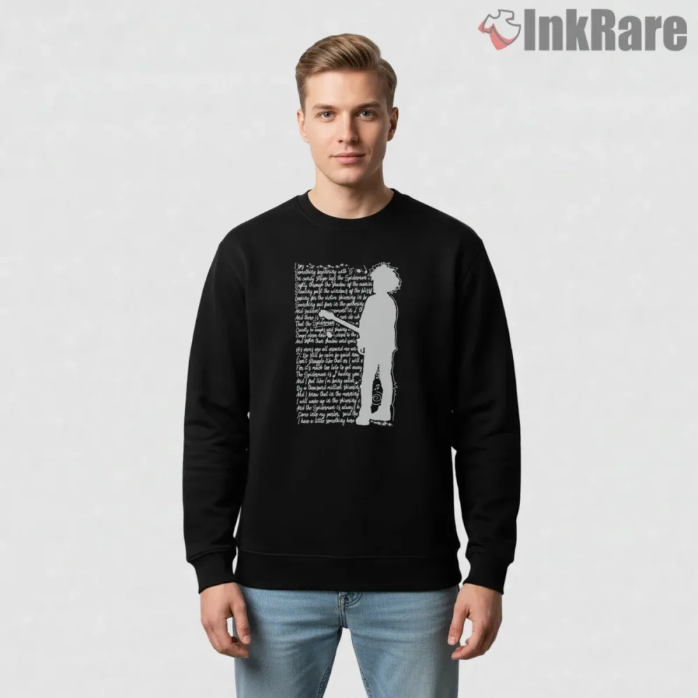 The Cure Boys Dont Cry Lyric Art Shirt on graphic shirt for men graphic tee