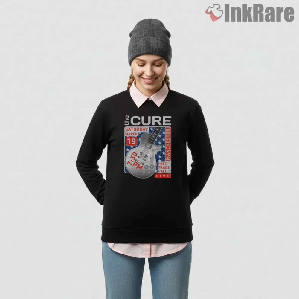 The Cure Manchester Live Ticket Shirt on graphic shirt for women graphic tee