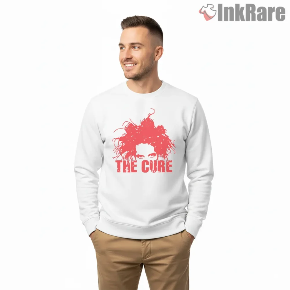 The Cure Red Chaos Portrait Shirt on graphic shirt for men graphic tee