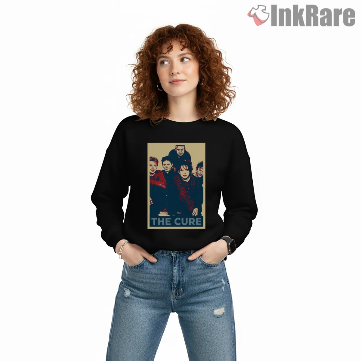 The Cure Retro Band Poster Shirt The Cure Retro Band Poster Shirt on graphic shirt for women graphic tee