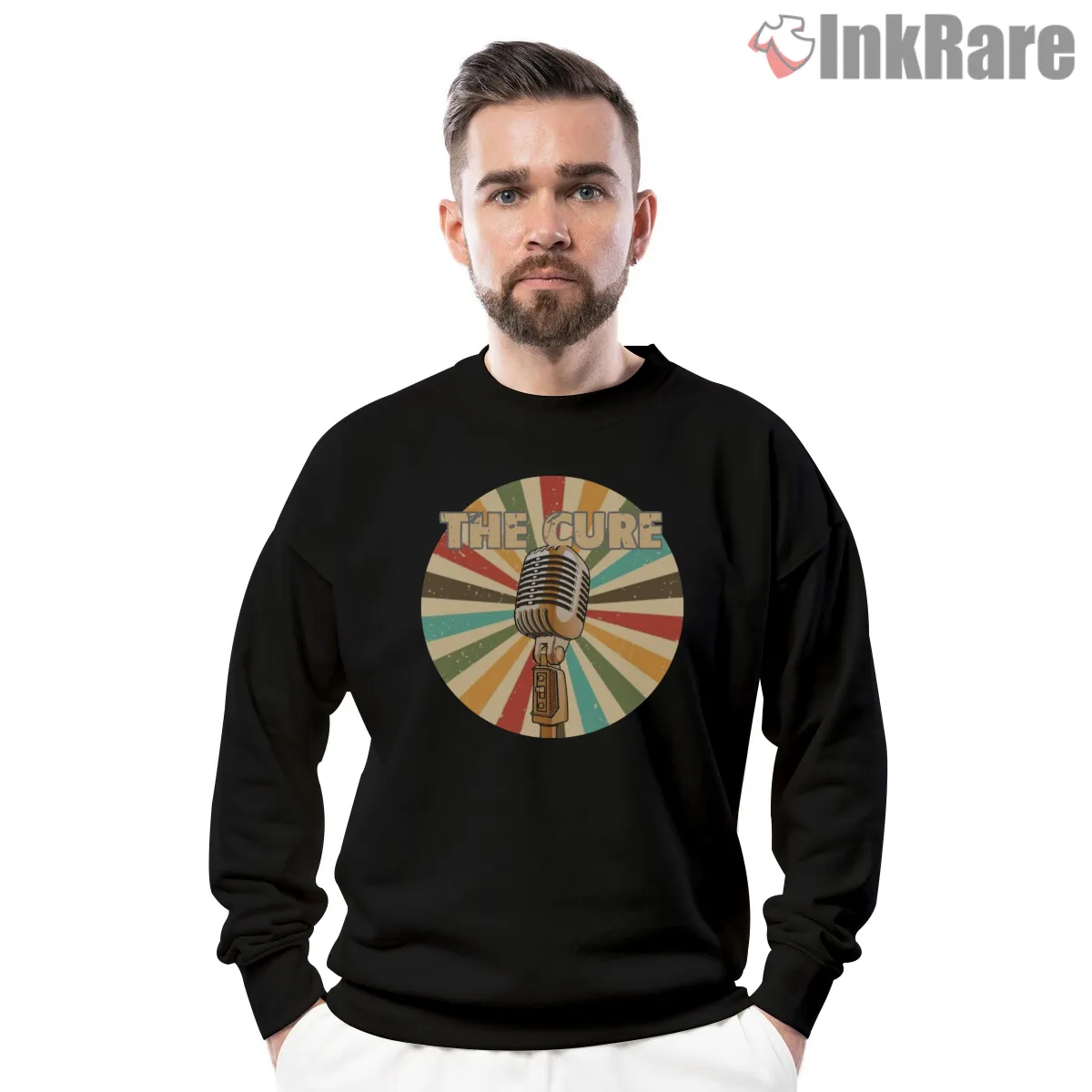 The Cure Retro Microphone Broadcast Shirt The Cure Retro Microphone Broadcast Shirt on graphic shirt for men graphic tee