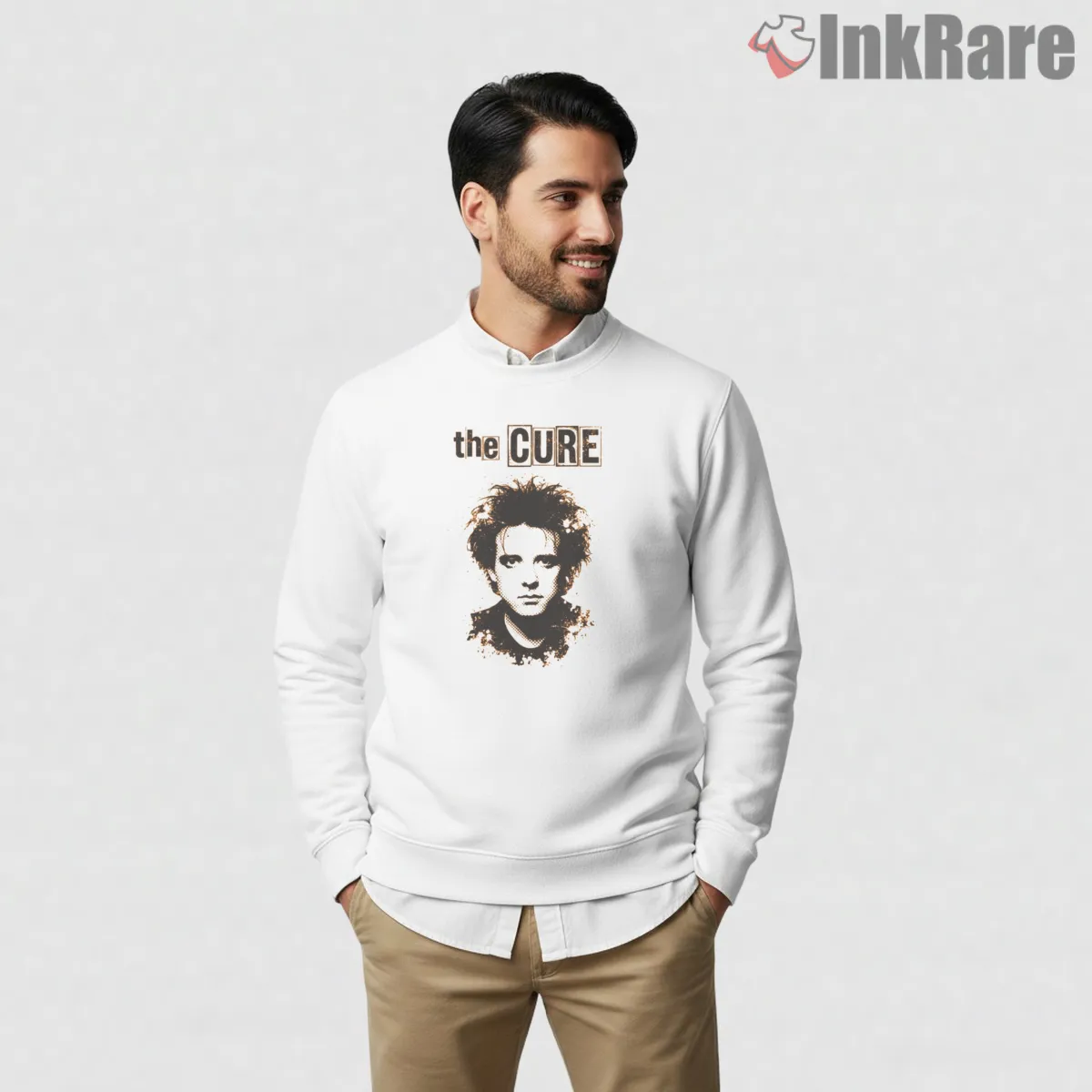The Cure Robert Smith Vintage Portrait Shirt on graphic shirt for men graphic tee