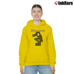 Women’s The Damned Captain Sensible Gothic Punk Cozy Hoodie in yellow | Warm, Structured, Stylish