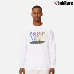 Men’s The Desaturating Seven Album Art Long-Sleeve Shirt in white | Sleek, Lightweight, Year-Round Wear