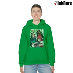 Women’s The Devil Is A Part Timer Anime Cozy Hoodie in irish green | Warm, Structured, Stylish