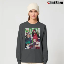 Women’s The Devil Is A Part Timer Anime Long-Sleeve Top in charcoal | Sleek, Versatile, All-Season