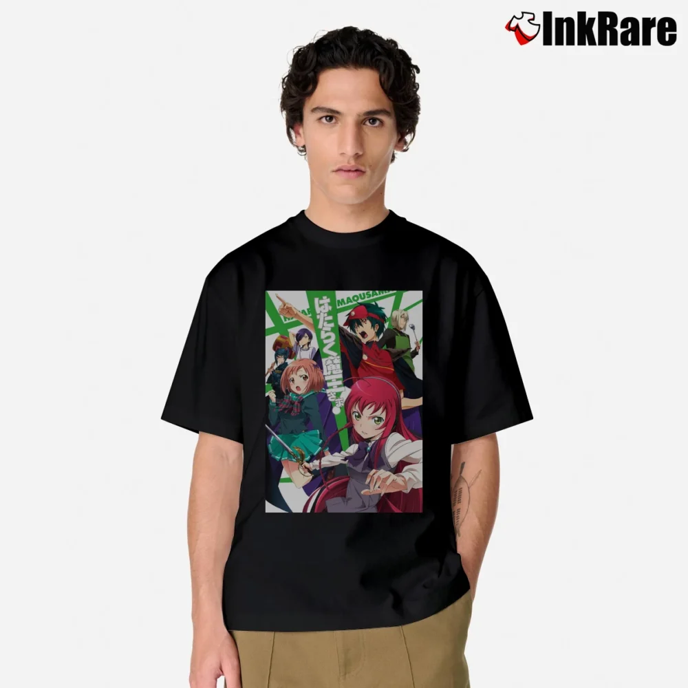 Men’s The Devil Is A Part Timer Anime Classic T-Shirt in black | Soft, Breathable Everyday Wear