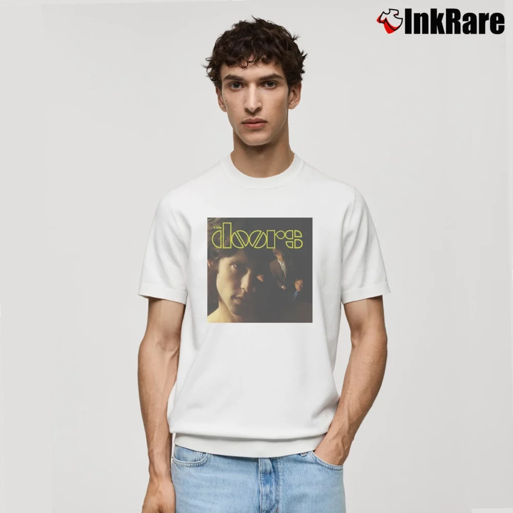 Men’s The Doors Album Cover Classic T-Shirt in white | Soft, Breathable Everyday Wear